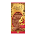 Lindt Gold Bunny Milk Chocolate Bar packaging, featuring an image of the chocolate bar and the Gold Bunny design.