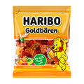 Packaging of Haribo Goldbears Juicy Fruit Gummy, showing the product and the brand's logo with a cartoon bear character.