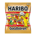 Haribo Goldbears Minis gummy candy packaging on a white background.