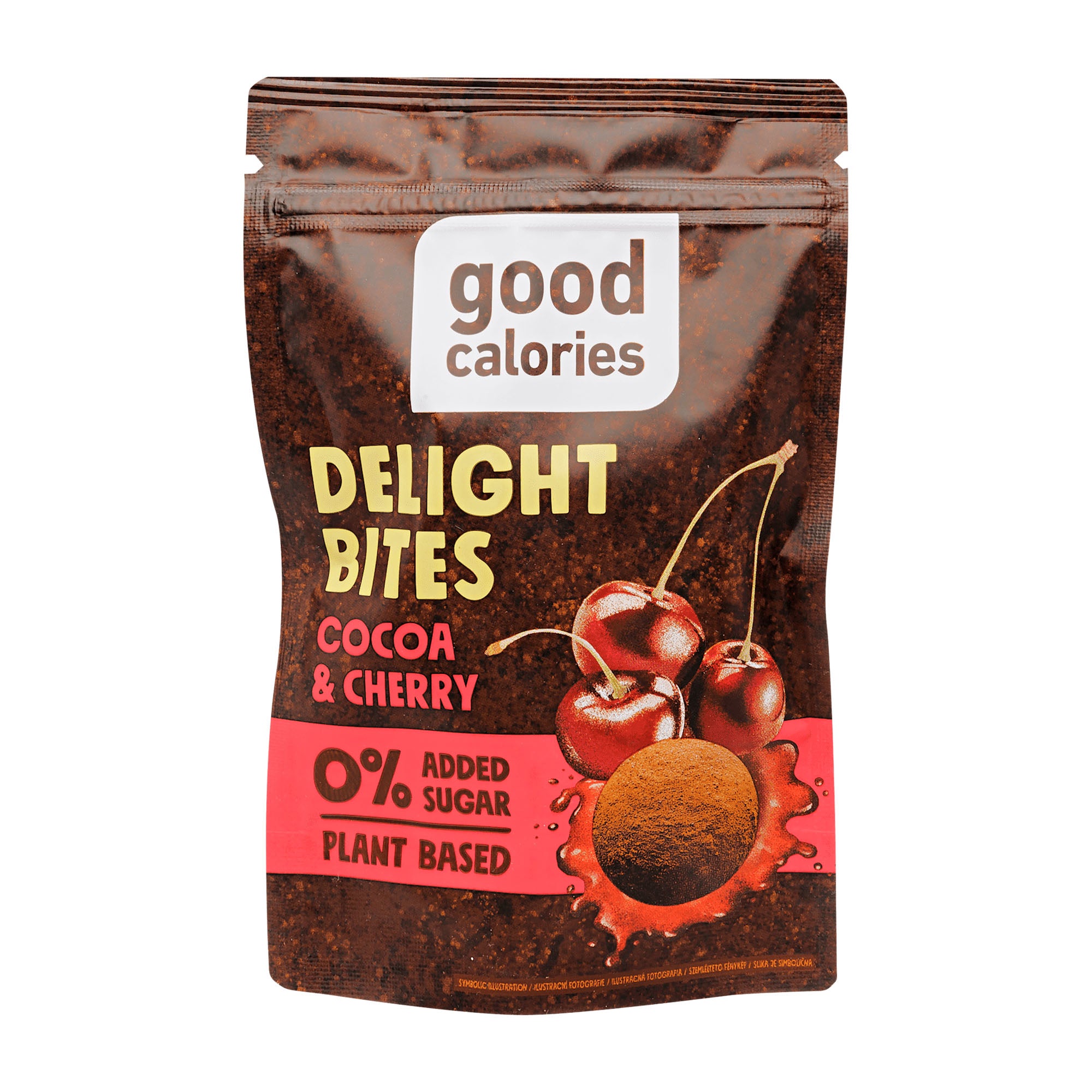 Good Calories Delight Bites, collation aux dattes, cacao et cerise, 65 g
