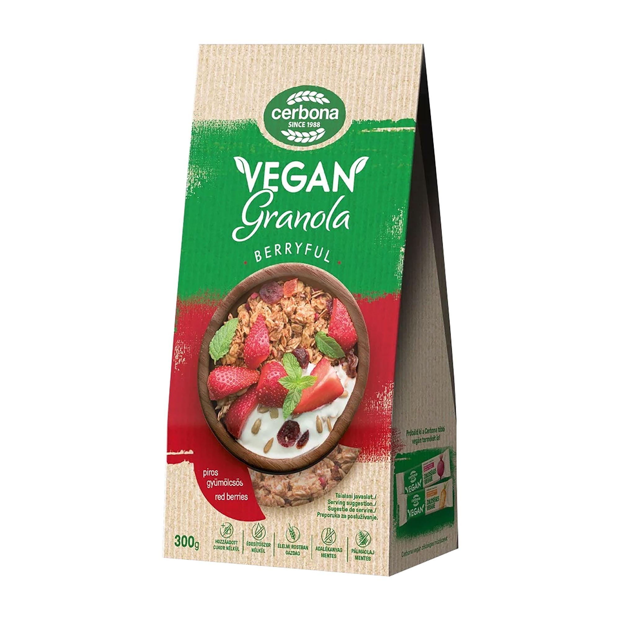 Cerbona Berryful vegan granola, 300 g