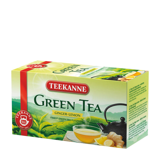 Teekanne Ginger & Lemon green tea, 20 Count