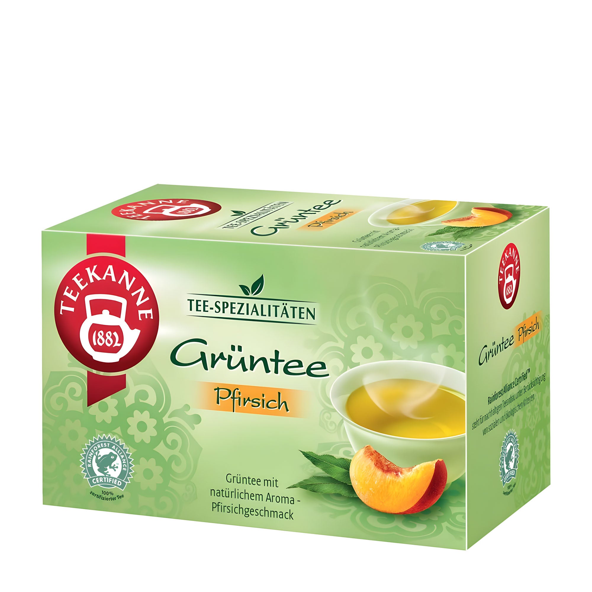 Teekanne Peach green tea, 20 Count