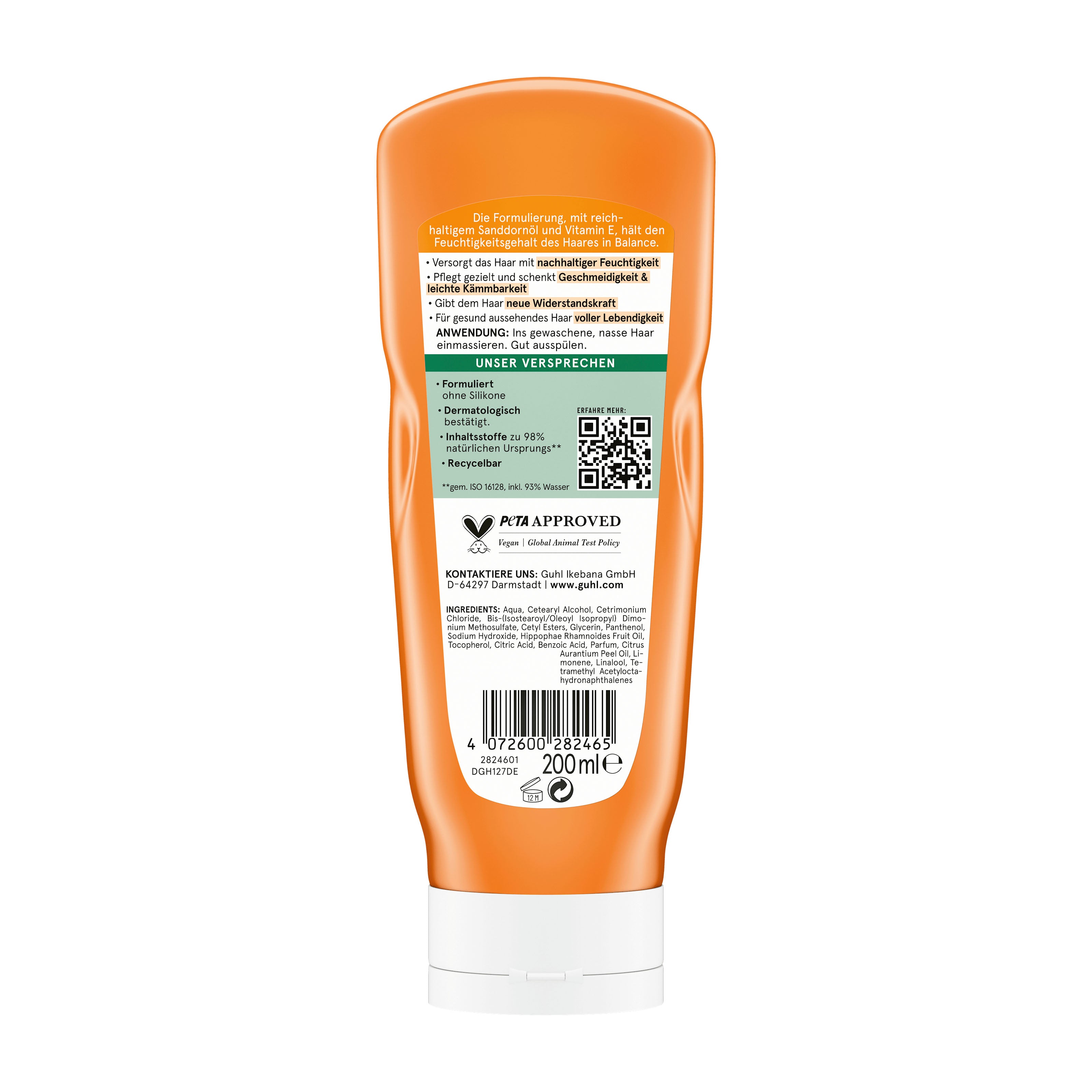 GUHL Après-shampooing Hydratation et Brillance, 200 ml