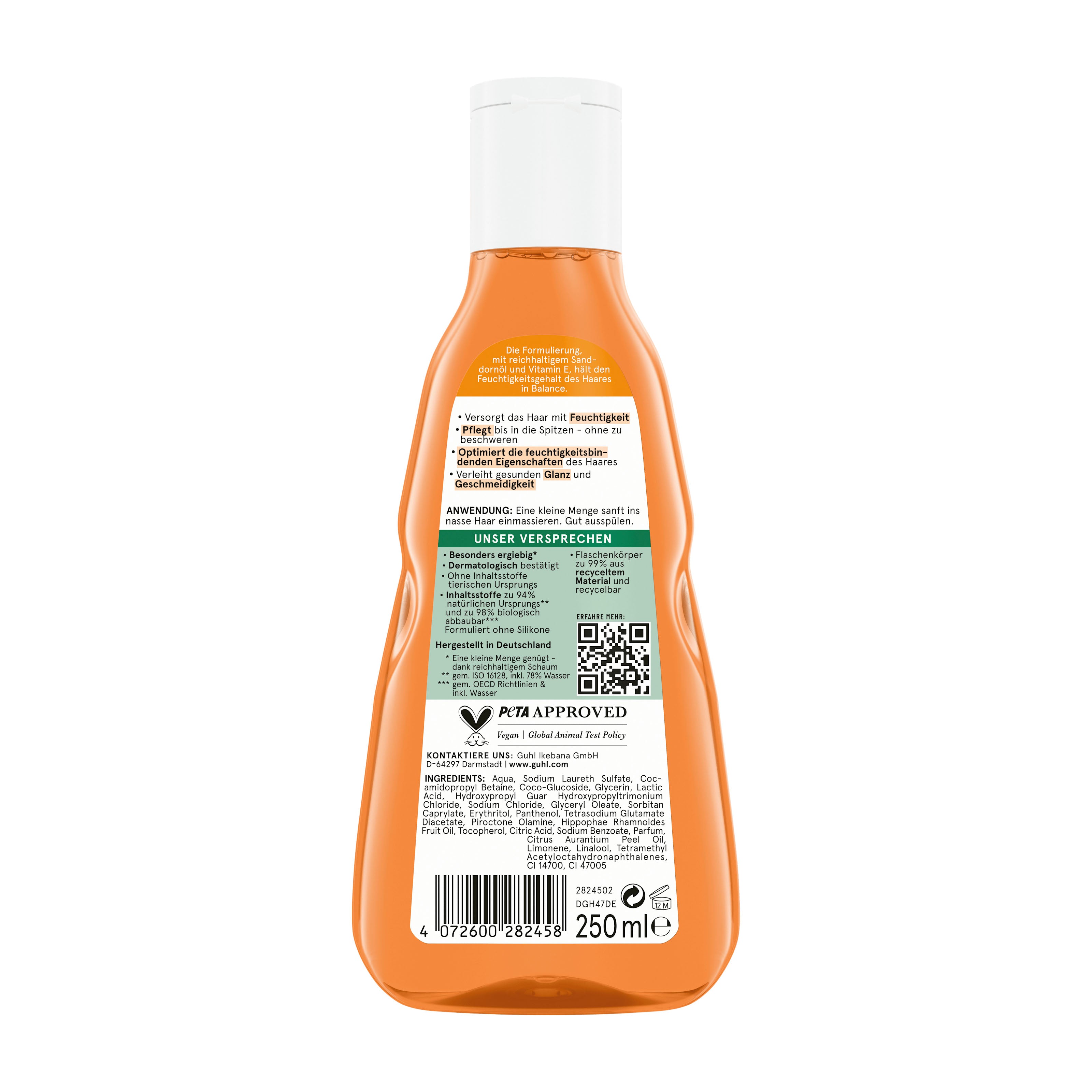 GUHL Shampooing Hydratation et Brillance, 250 ml