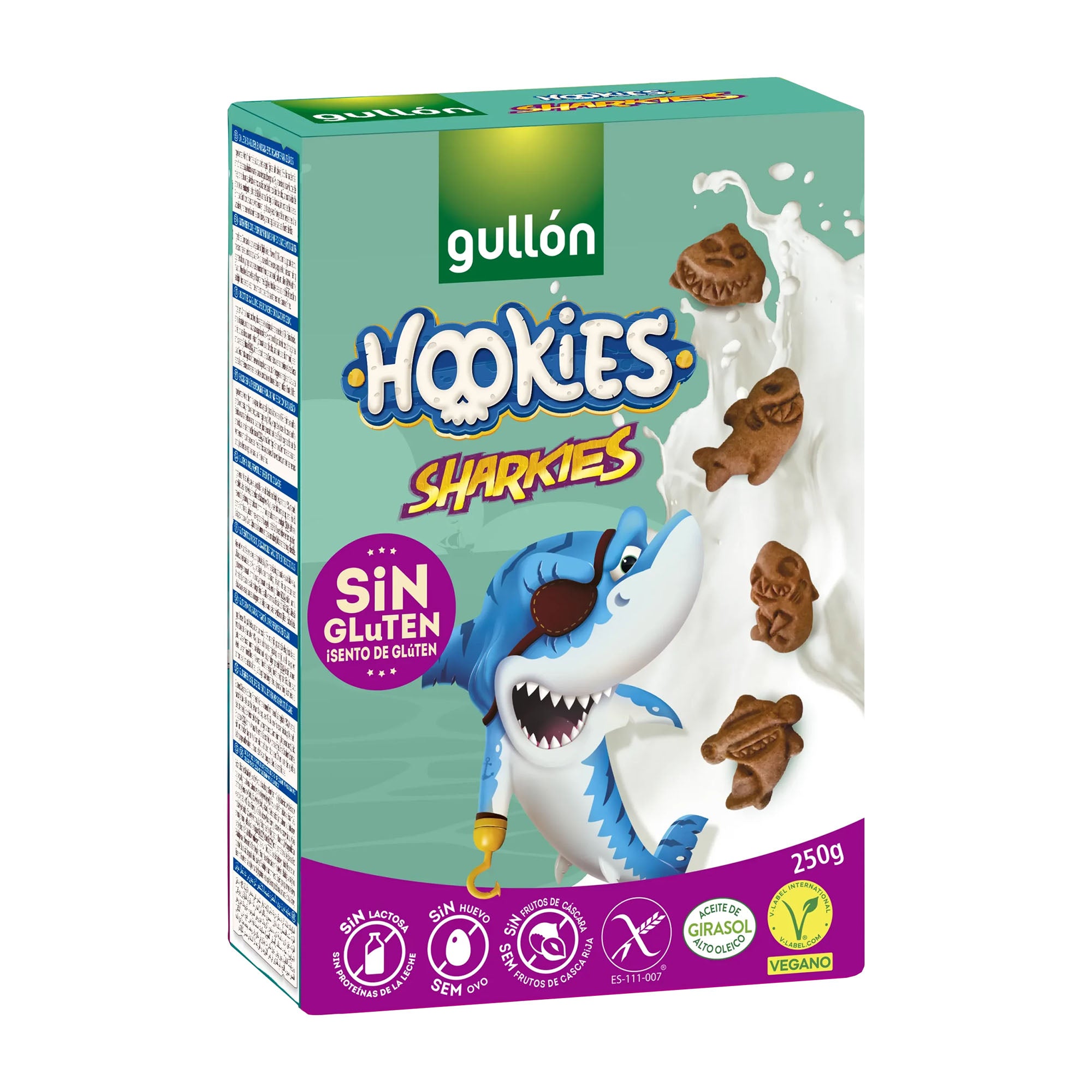 Gullón Hookies Sharkies gluten-free breakfast biscuits, 250 g