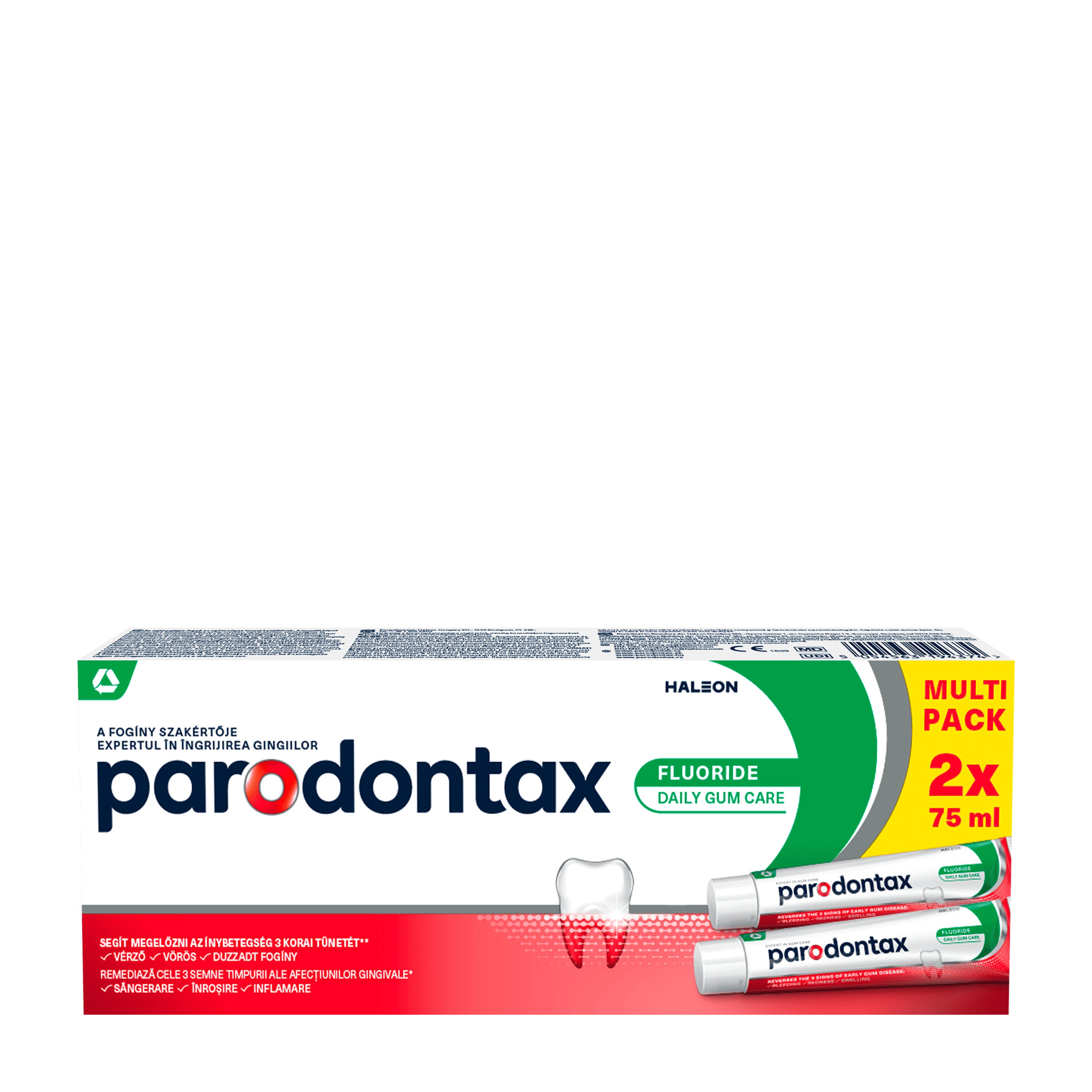Parodontax Toothpaste Gum Health Fluoride 2x 75 mL, 150 mL