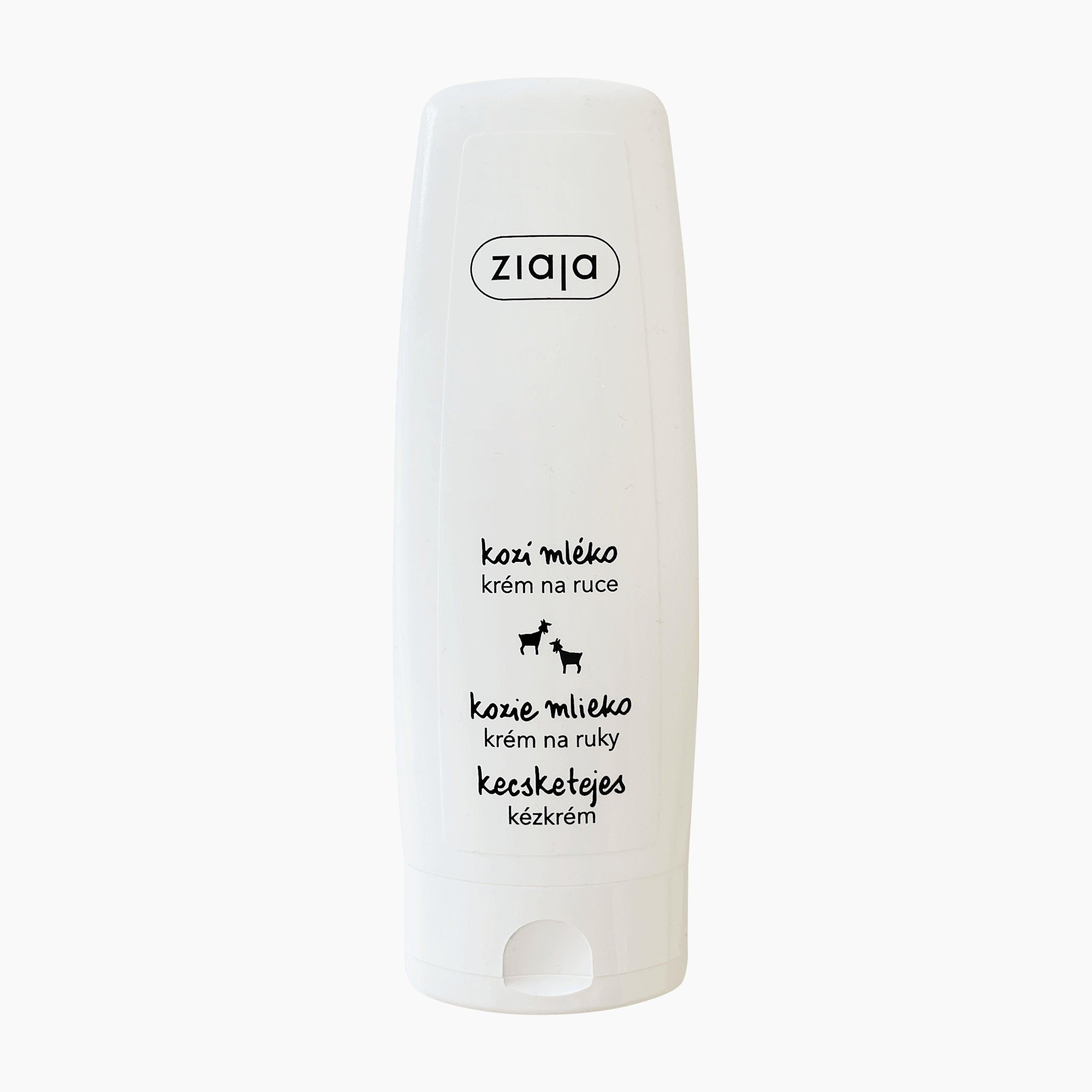Ziaja Goat's Milk Hand Cream bottle on a clean white background.