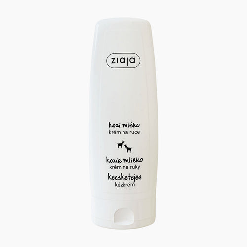 Ziaja Goat's Milk Hand Cream bottle on a clean white background.