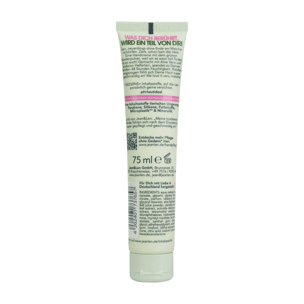 Jean&Len Hand cream Express I LOVE YOU SO MATCHA, 75 mL