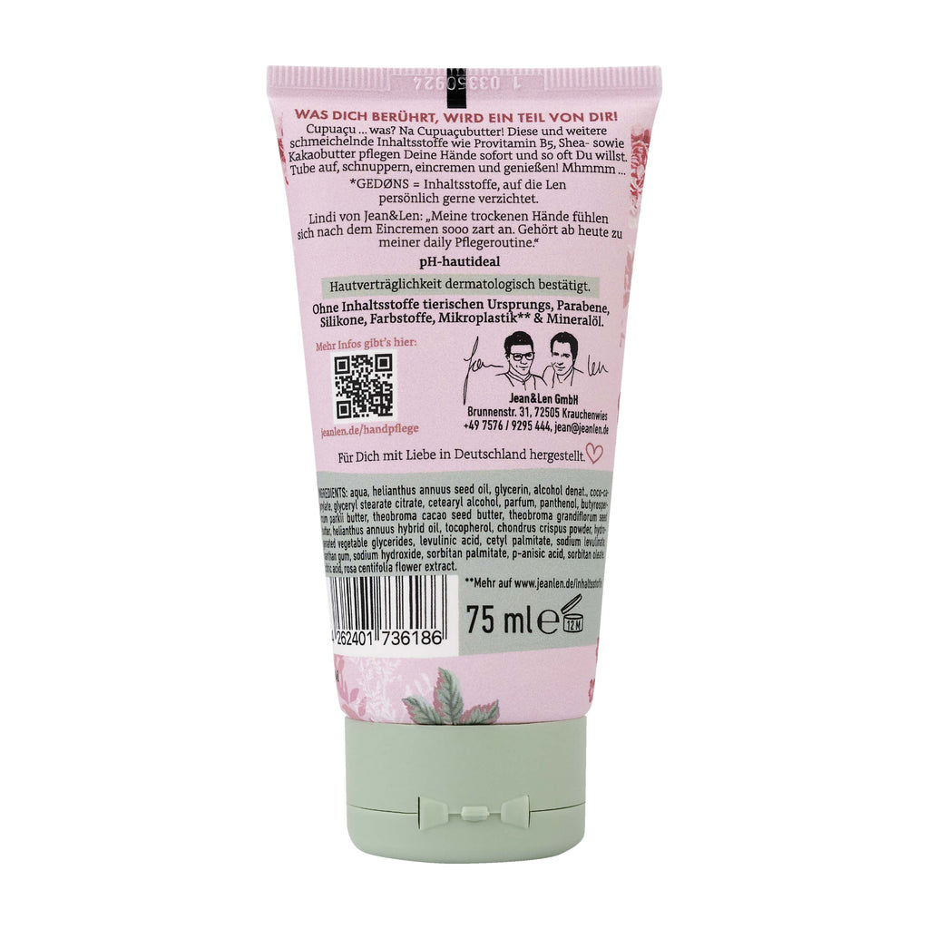 Jean&Len Hand cream Peony & Lychee, 75 mL