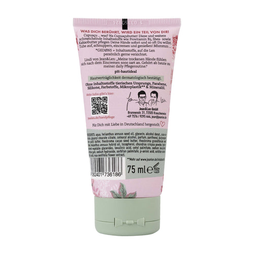 Jean&Len Handcreme Pfingstrose & Litschi, 75 ml