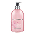Baylis & Harding Peony, Lychee & Vanilla luxury hand wash in a pink pump bottle.