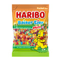 Haribo Baiser Eier Mini gummy candy package with cartoon bear and rabbit on a white background