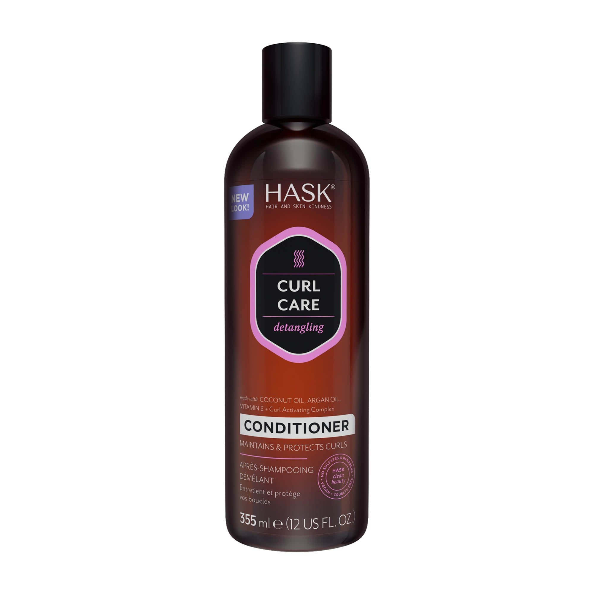 HASK Curl Care detangling conditioner, 355 mL