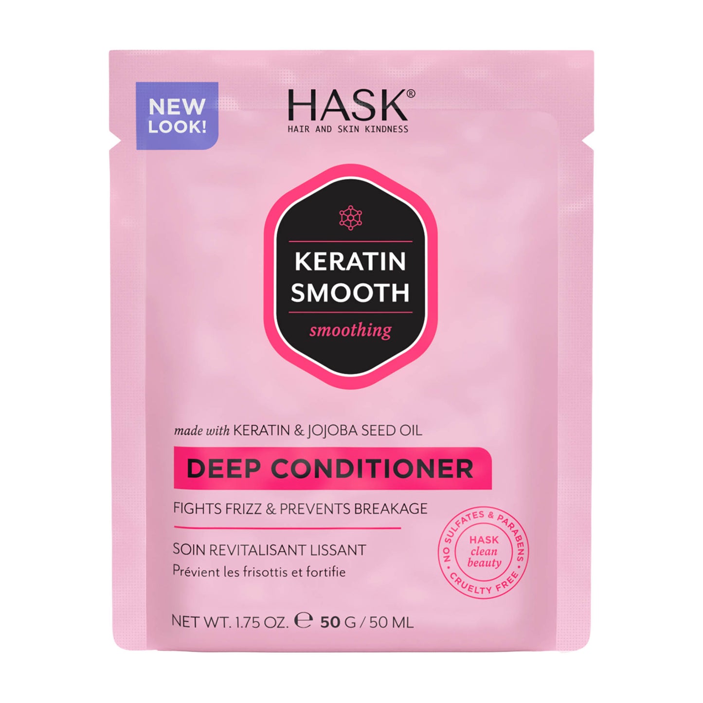 HASK Keratin Smooth glättende Tiefenspülung, 50 g