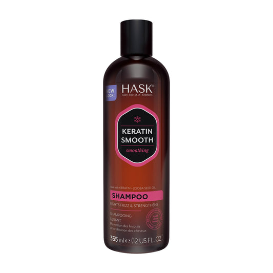 HASK Keratin Smooth smoothing shampoo, 355 mL