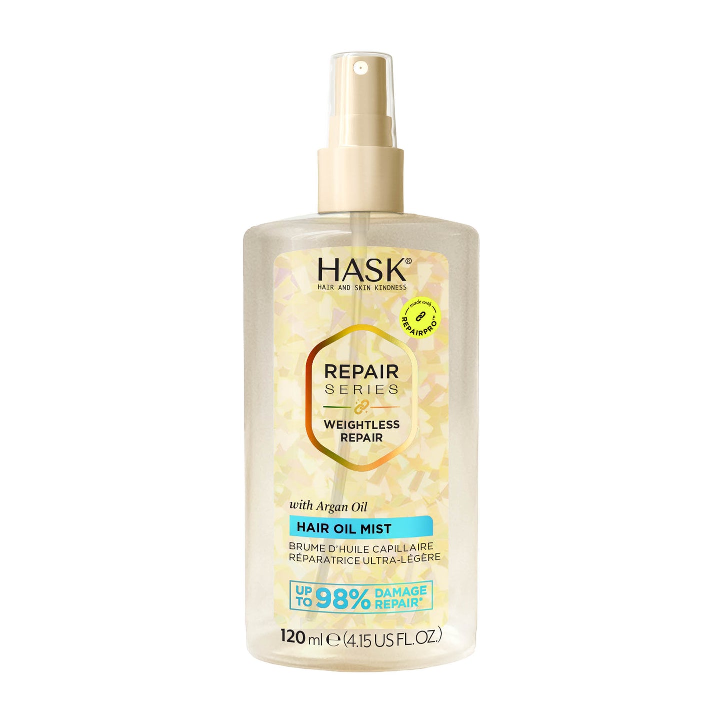 HASK Repair Series Weightless Repair Haaröl Spray mit Arganöl, 120 ml