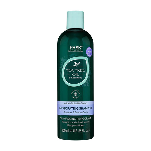 HASK belebendes Shampoo mit Teebaumöl und Rosmarin, 355 ml