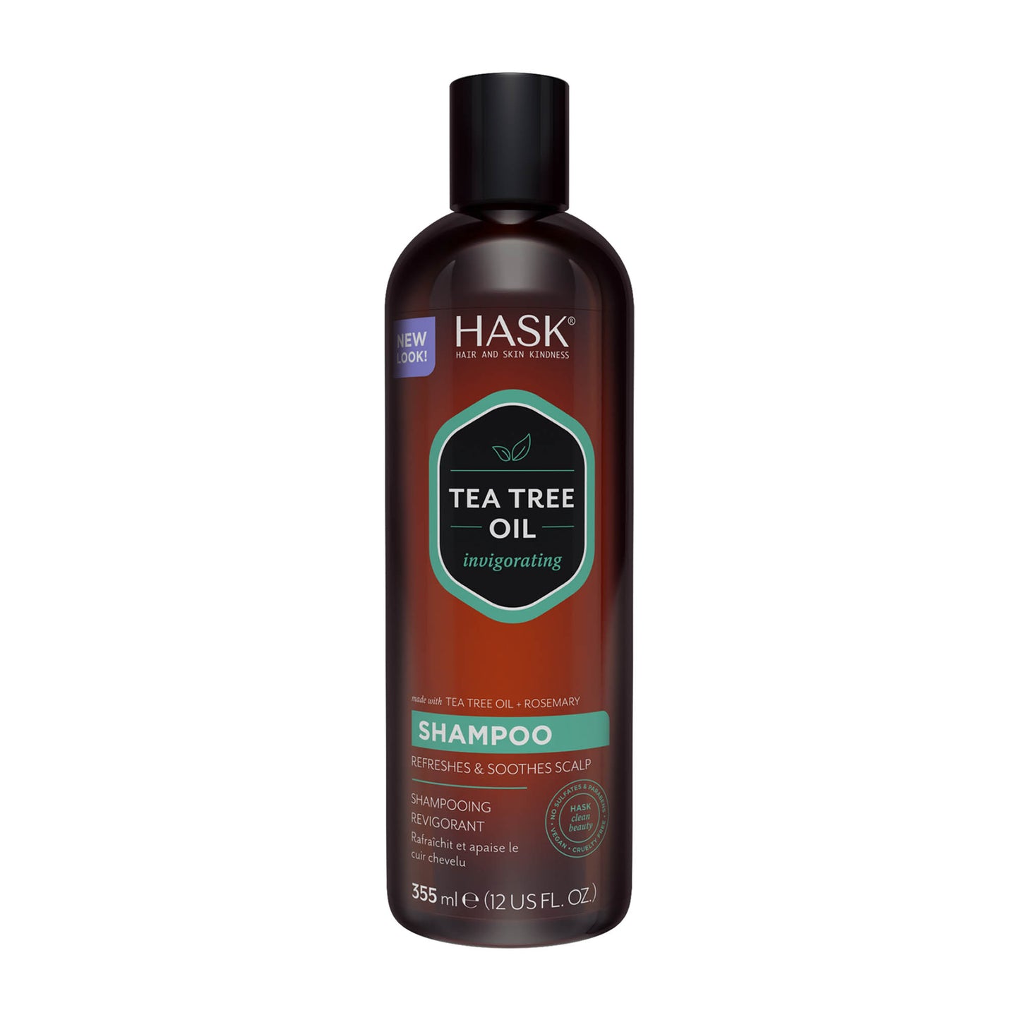 HASK Tea Tree Oil & Rosemary invigorating shampoo, 355 mL