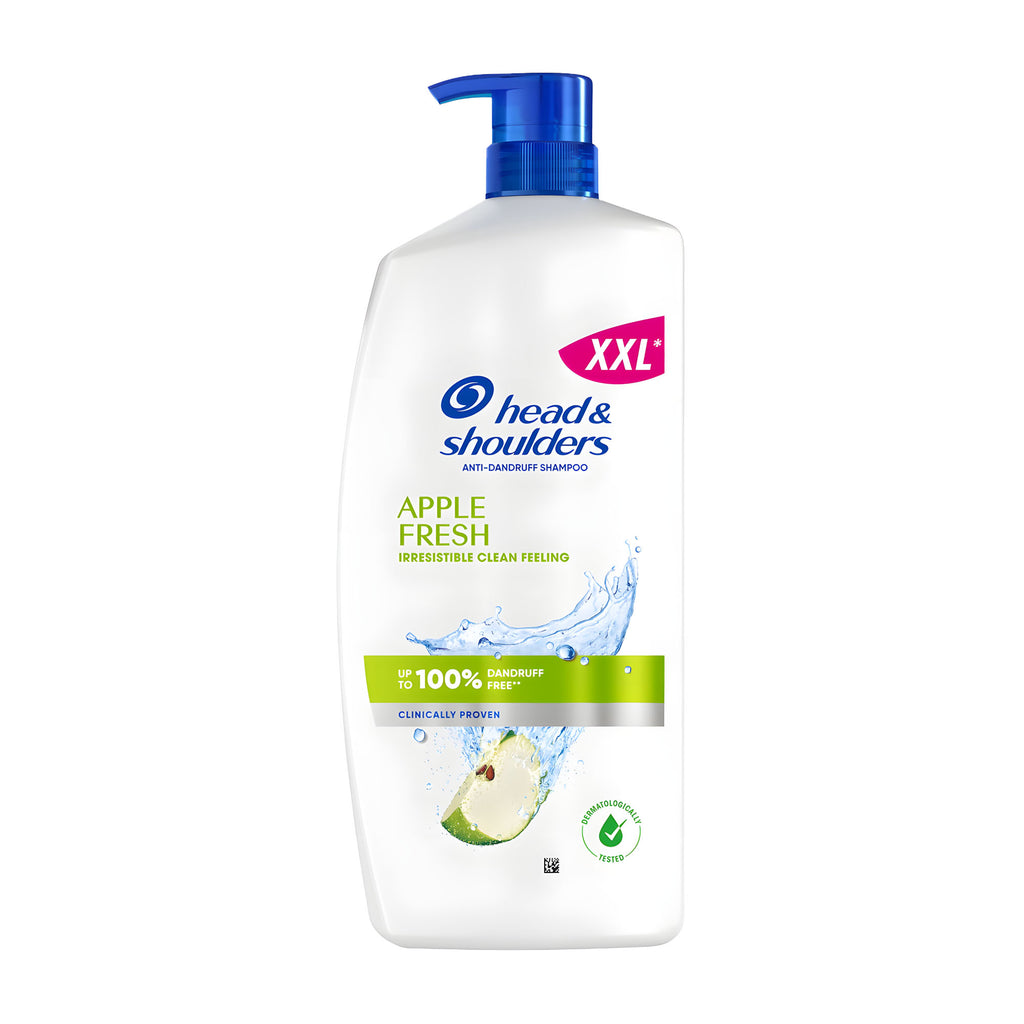 Head & Shoulders Apple Fresh shampoo 800 ml bottle on a white background