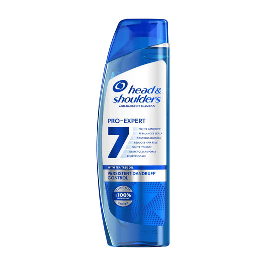 head & shoulders Pro-Expert 7 Shampoo gegen hartnäckige Schuppen, 250 ml