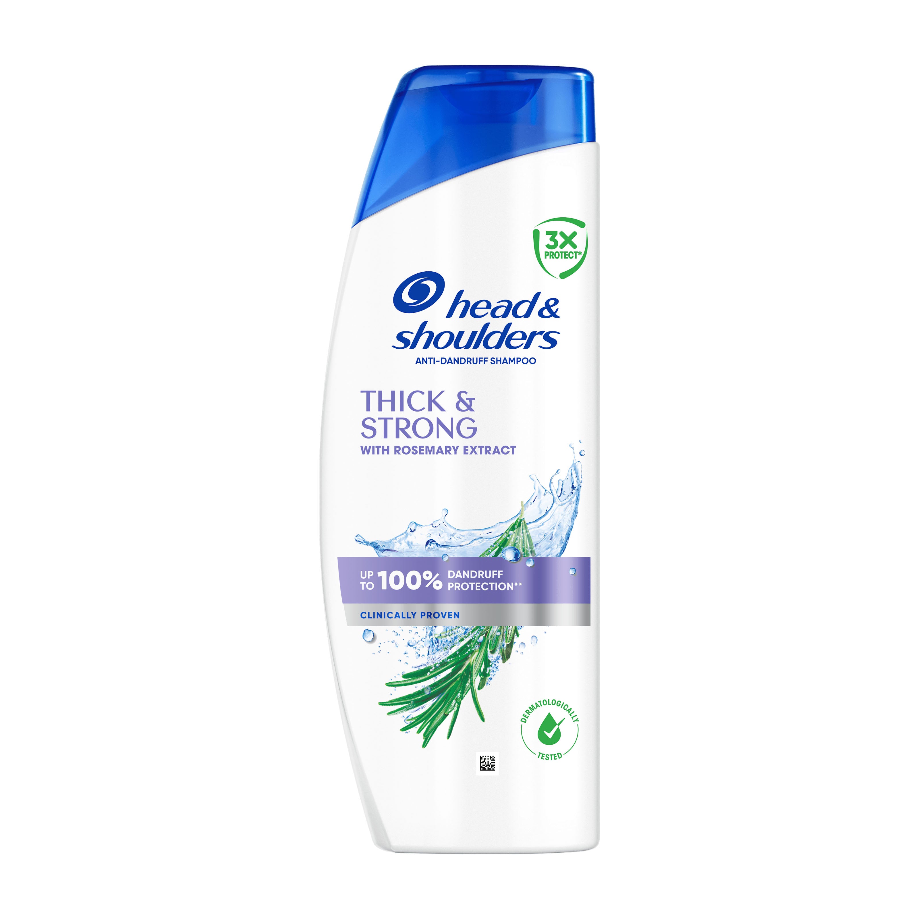 Head & Shoulders Thick & Strong shampoo bottle on a white background