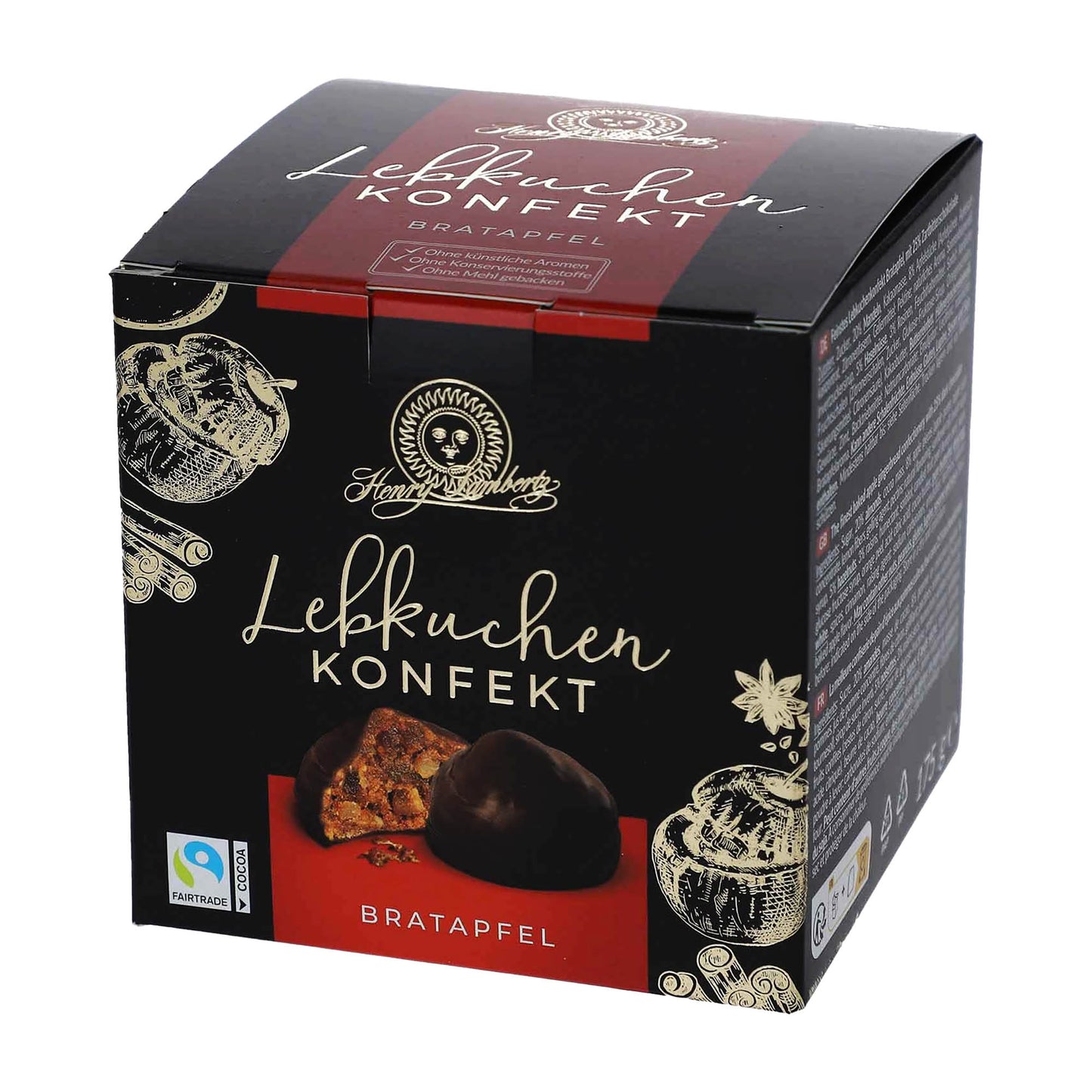 Henry Lambertz Weihnachtliches Lebkuchen Konfekt Bratapfel, 175 g