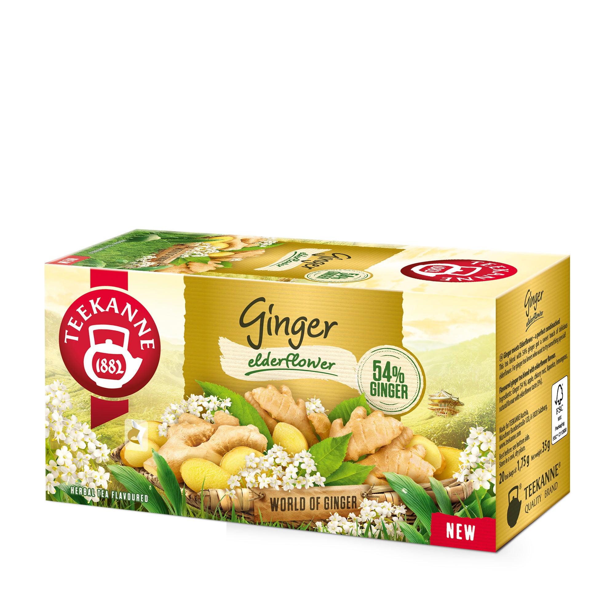 Teekanne Tisane Gingembre et Fleur de Sureau, 20 pièces