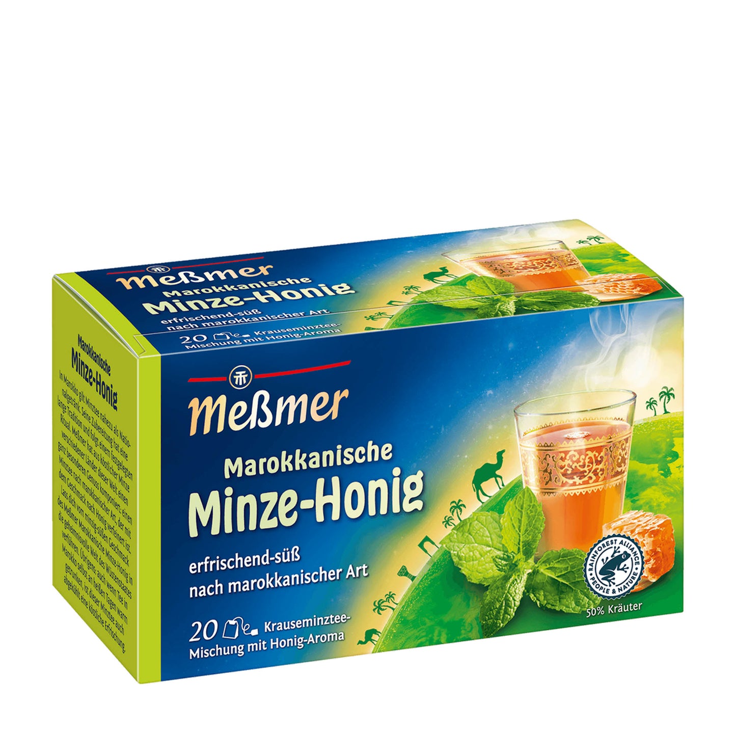 Messmer Moroccan mint & honey herbal tea, 20 Count