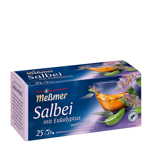 Messmer Sage with eucalyptus herbal tea, 25 Count