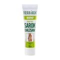 A tube of Herbaria Bano Doctor Heel Balm for dry, cracked heels, with a green and white label, 50 mL size.