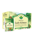 Herbaria Lady Klimax tea packaging on a white background