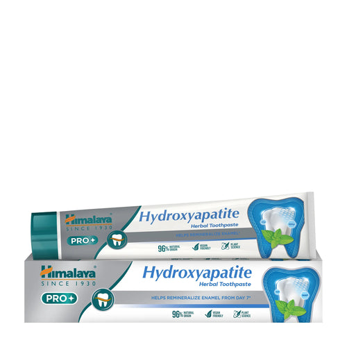 Himalaya Pro Hydroxyapatite Herbal Toothpaste packaging on a white background