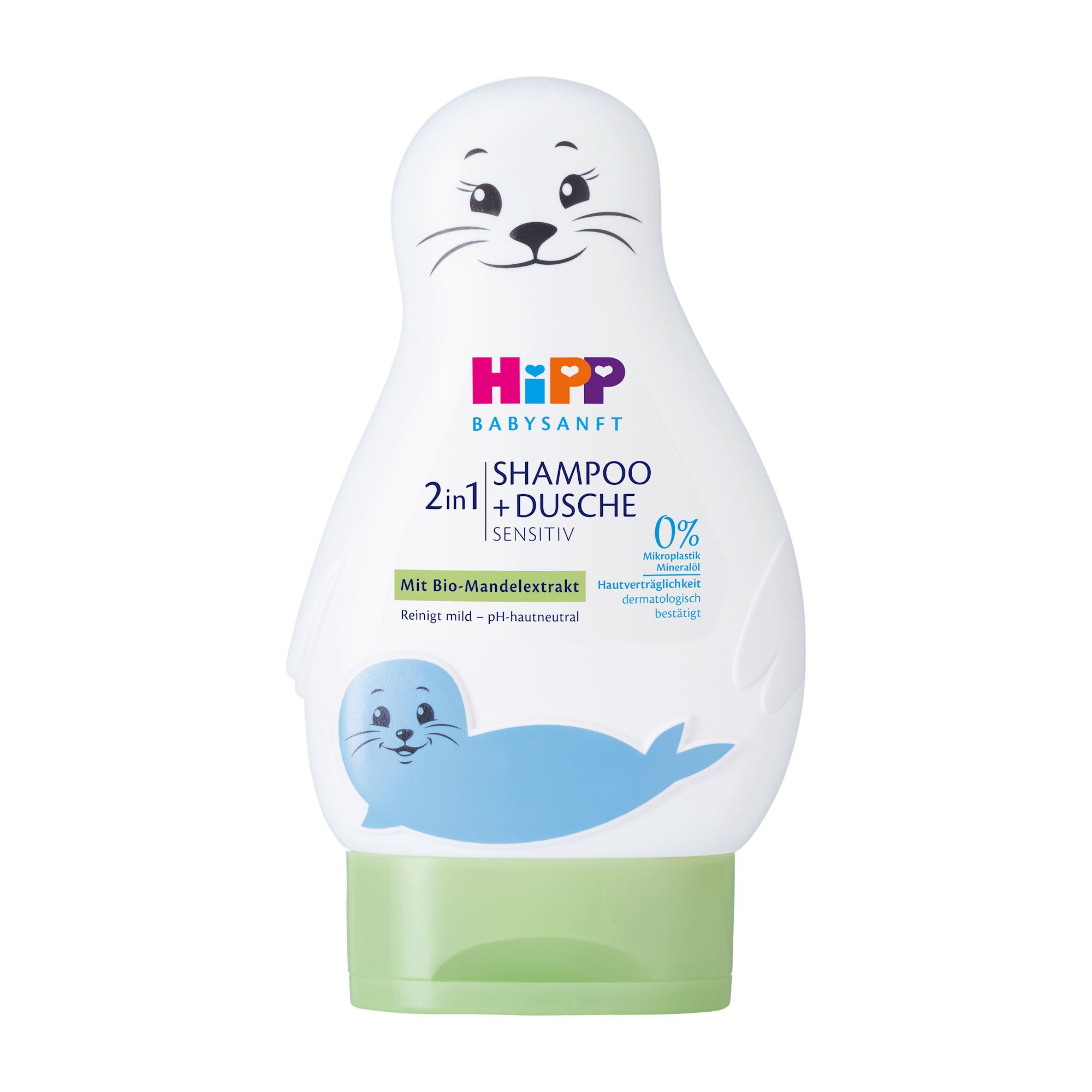 HiPP Babysanft 2en1 shampooing + nettoyant peau sensible, 200 ml