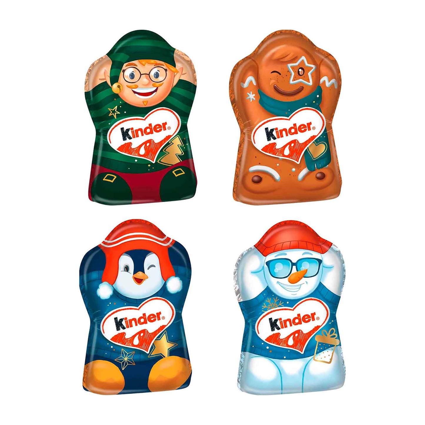 kinder Christmas milk chocolate hollow figure, 35 g