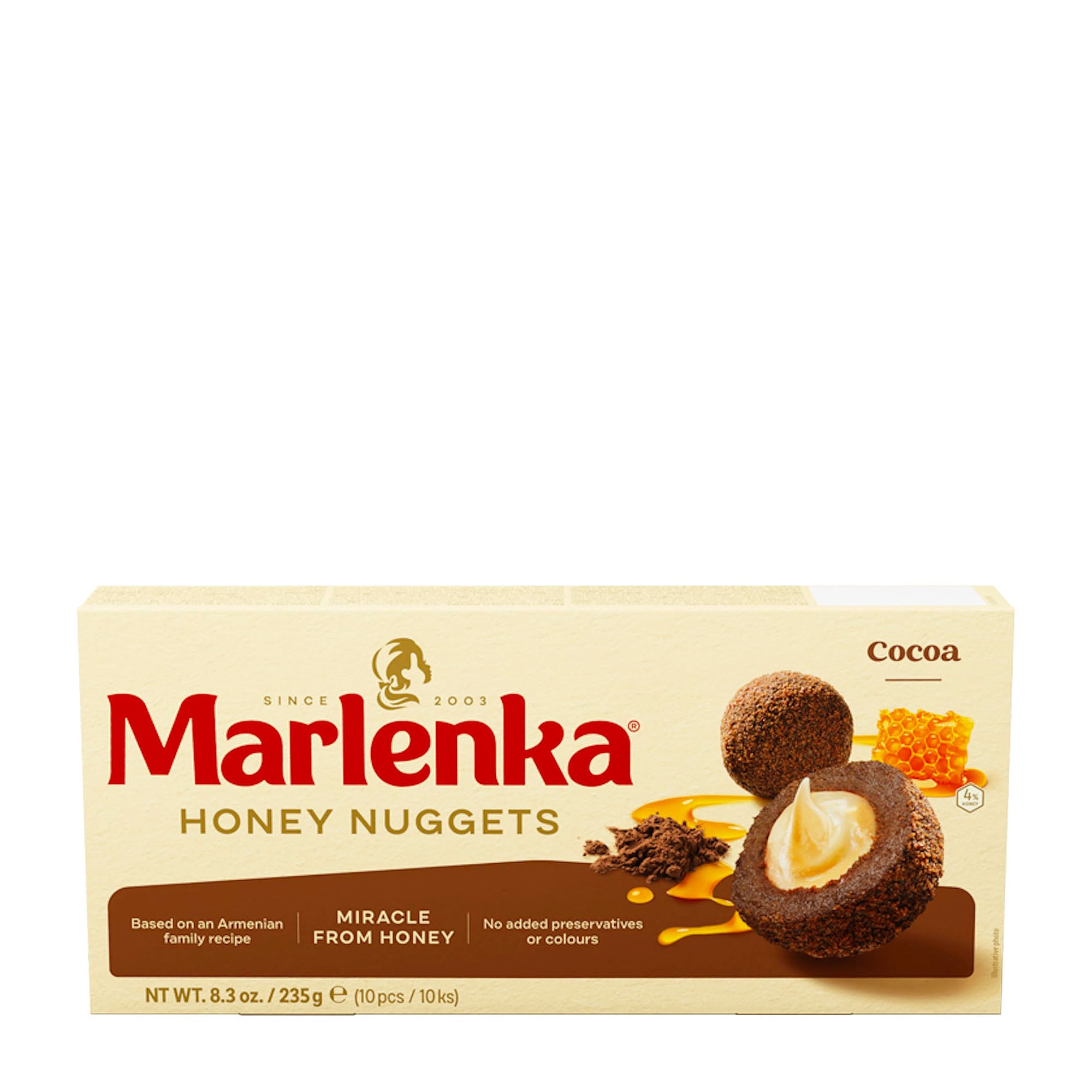 Marlenka Honey Nuggets Cocoa, 235 g