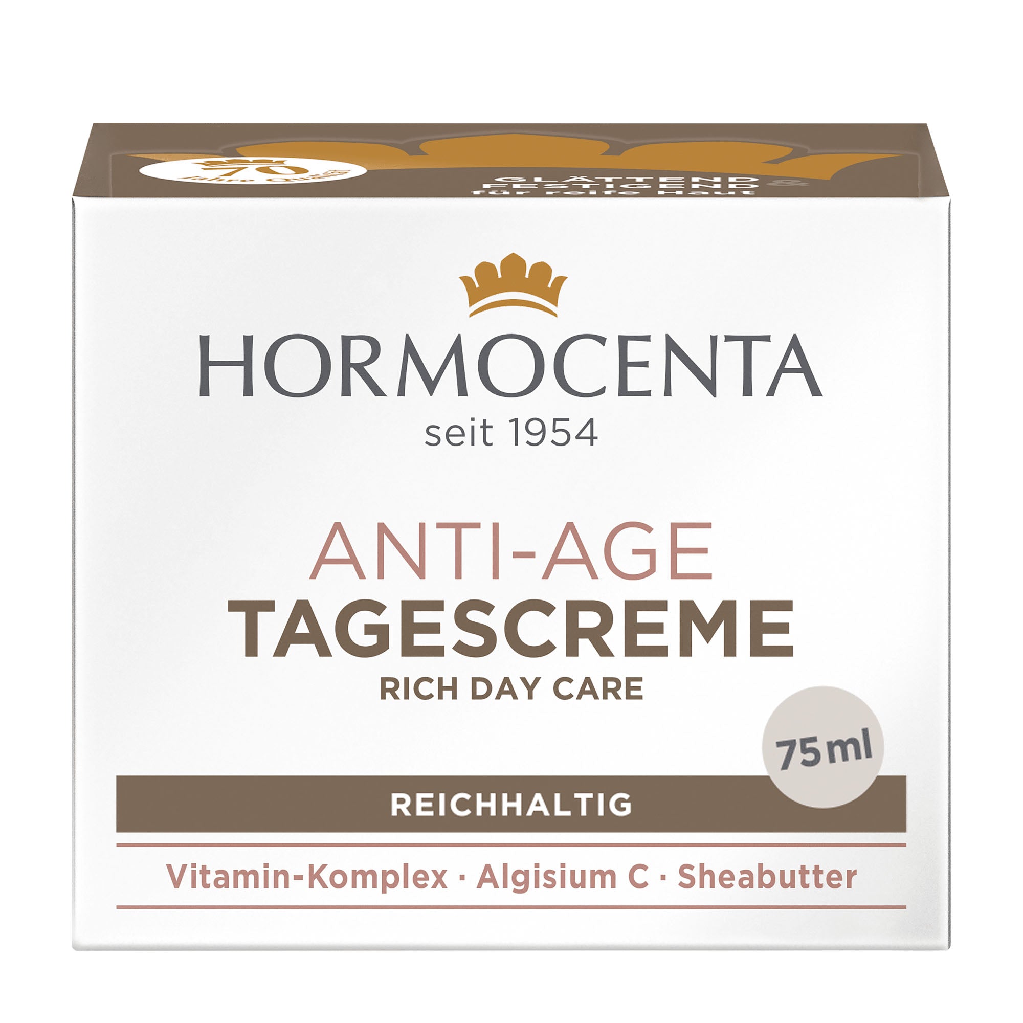 Hormocenta anti-age day cream packaging on a white background