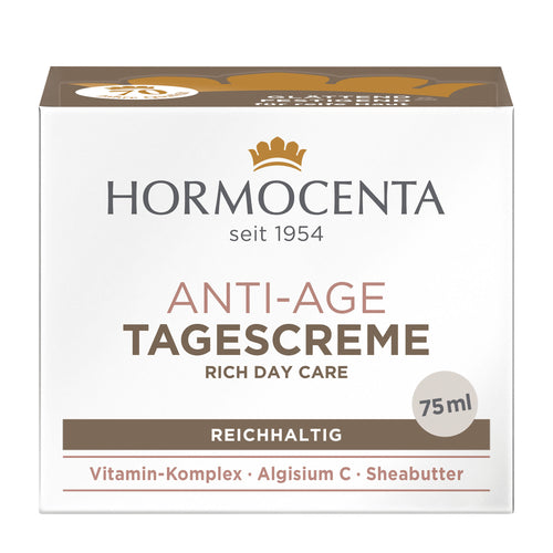 Hormocenta anti-age day cream packaging on a white background