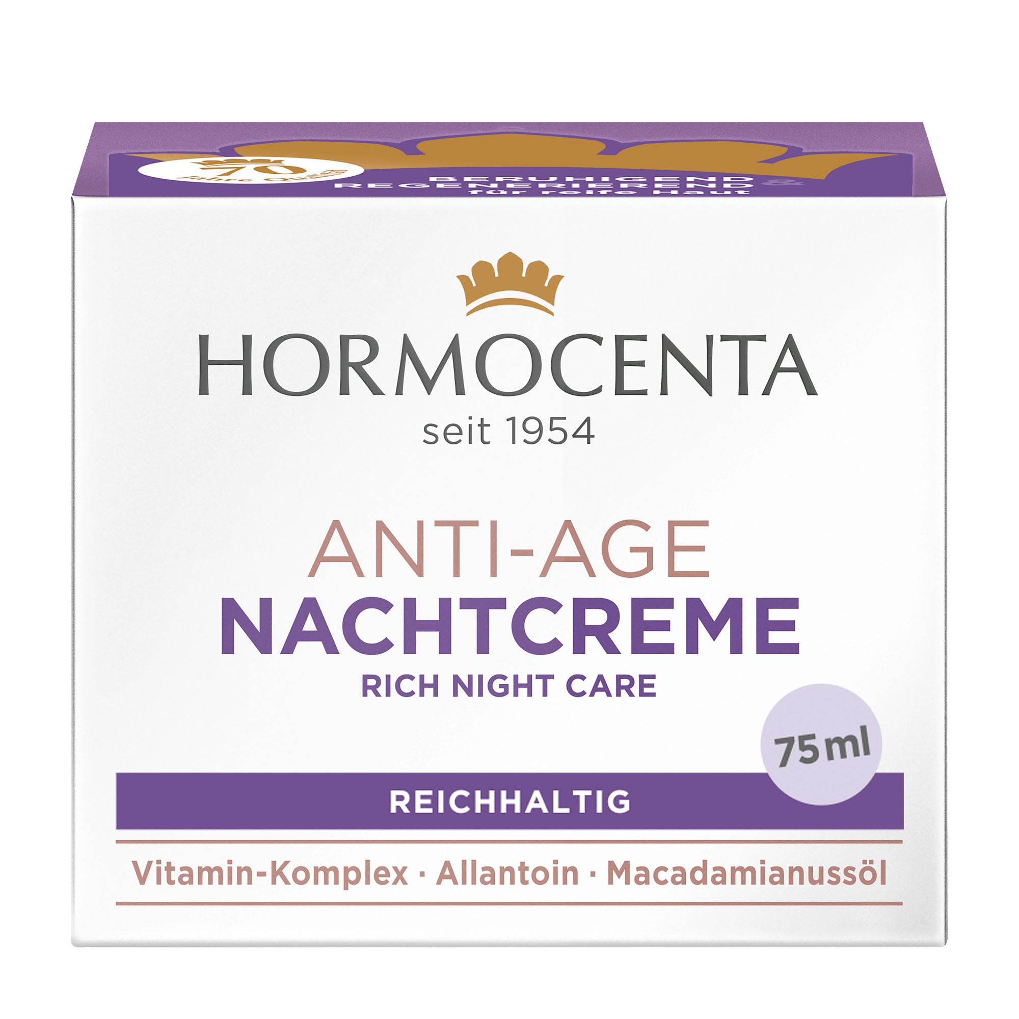 Hormocenta Anti-Age Night Cream packaging on a white background