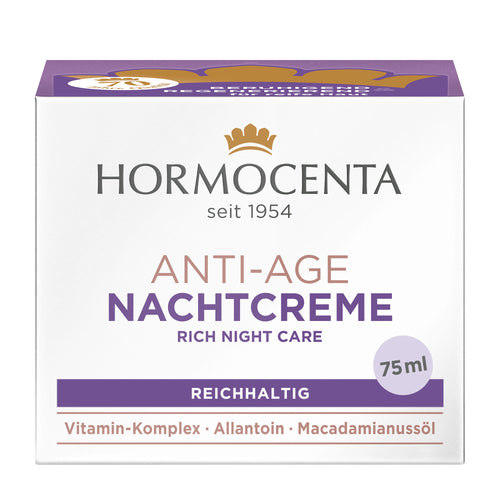 Hormocenta Anti-Age Night Cream packaging on a white background