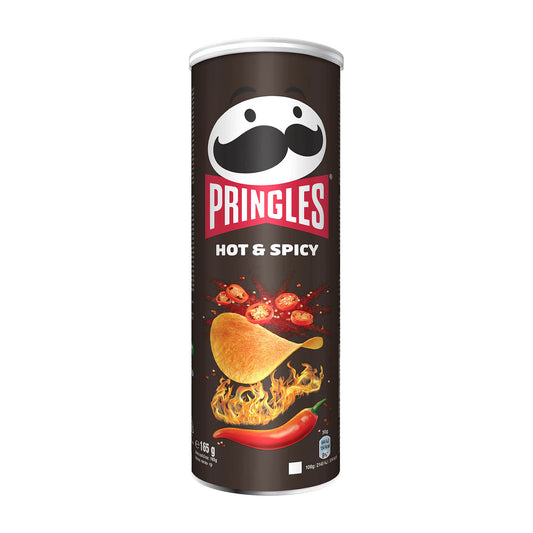 Pringles Hot & Spicy Potato Crisps, 165 g