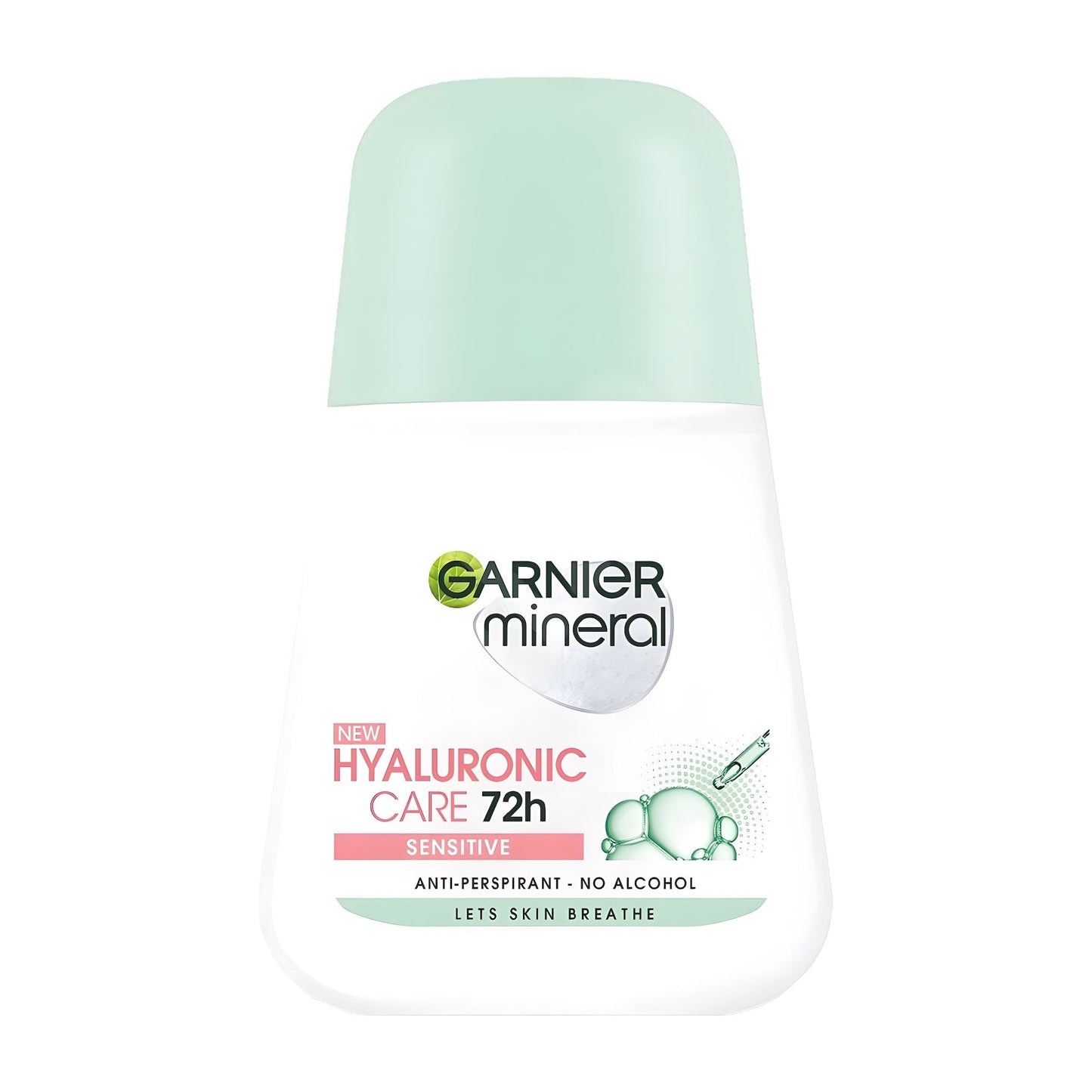 Garnier Mineral Hyaluron Pflege Sensitiv 72h Antitranspirant Roll-on, 50 mL