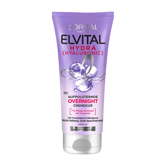 Loreal Paris Elvital Hydra Hyaluronic overnight leave-in, 200 mL