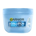Garnier Hyaluron Fresh & Plump hydrating sorbet cream jar on a white background