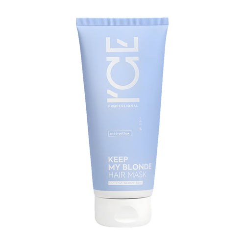 Tube of Ice Professional Keep My Blonde hair mask on a white background