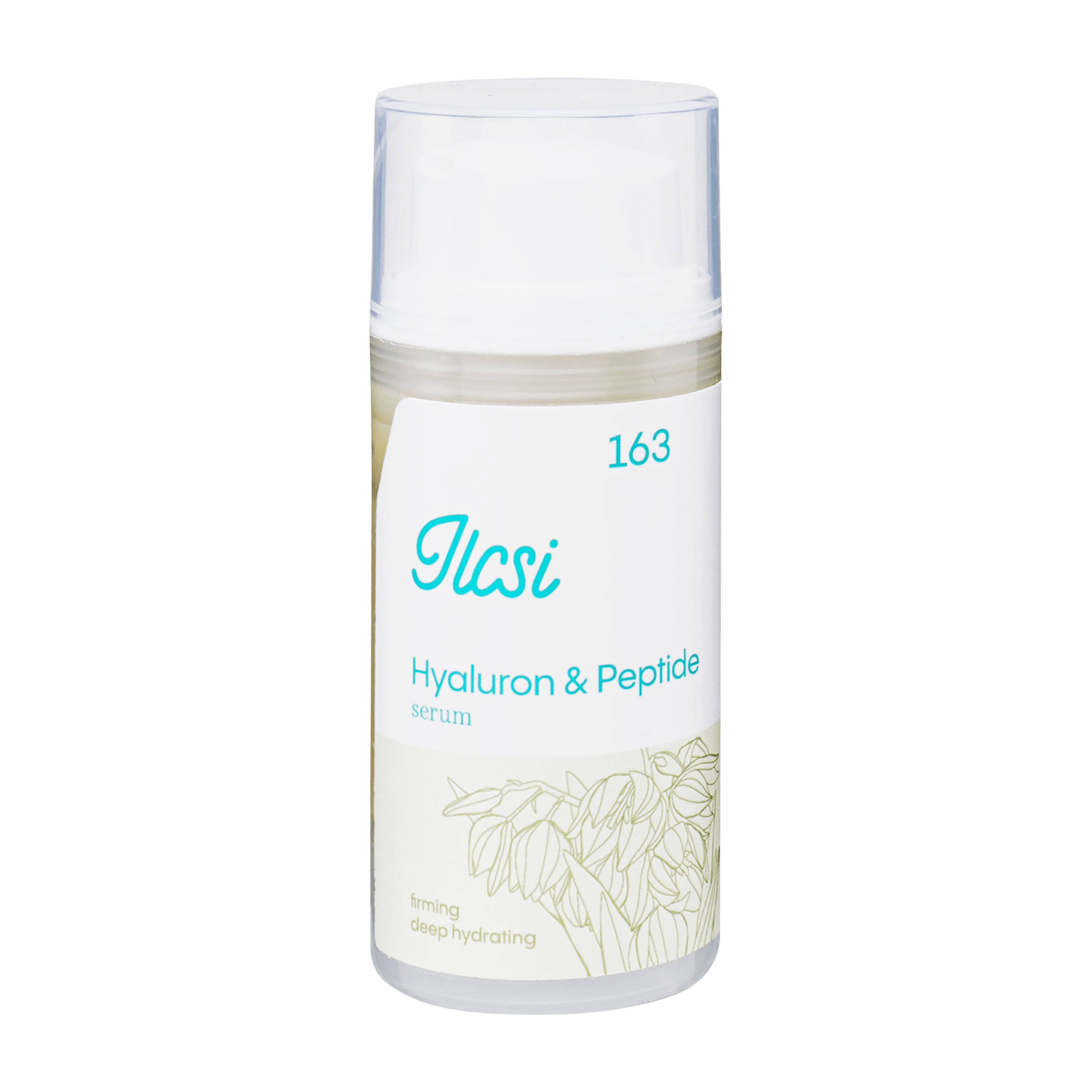 Ilcsi Hyaluron & Peptide serum bottle on a white background