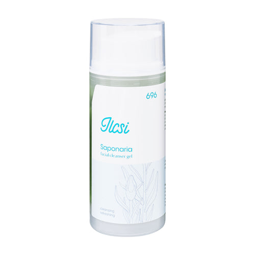 Saponaria Facial Cleanser Gel bottle labeled 'Ilcsi' on a white background