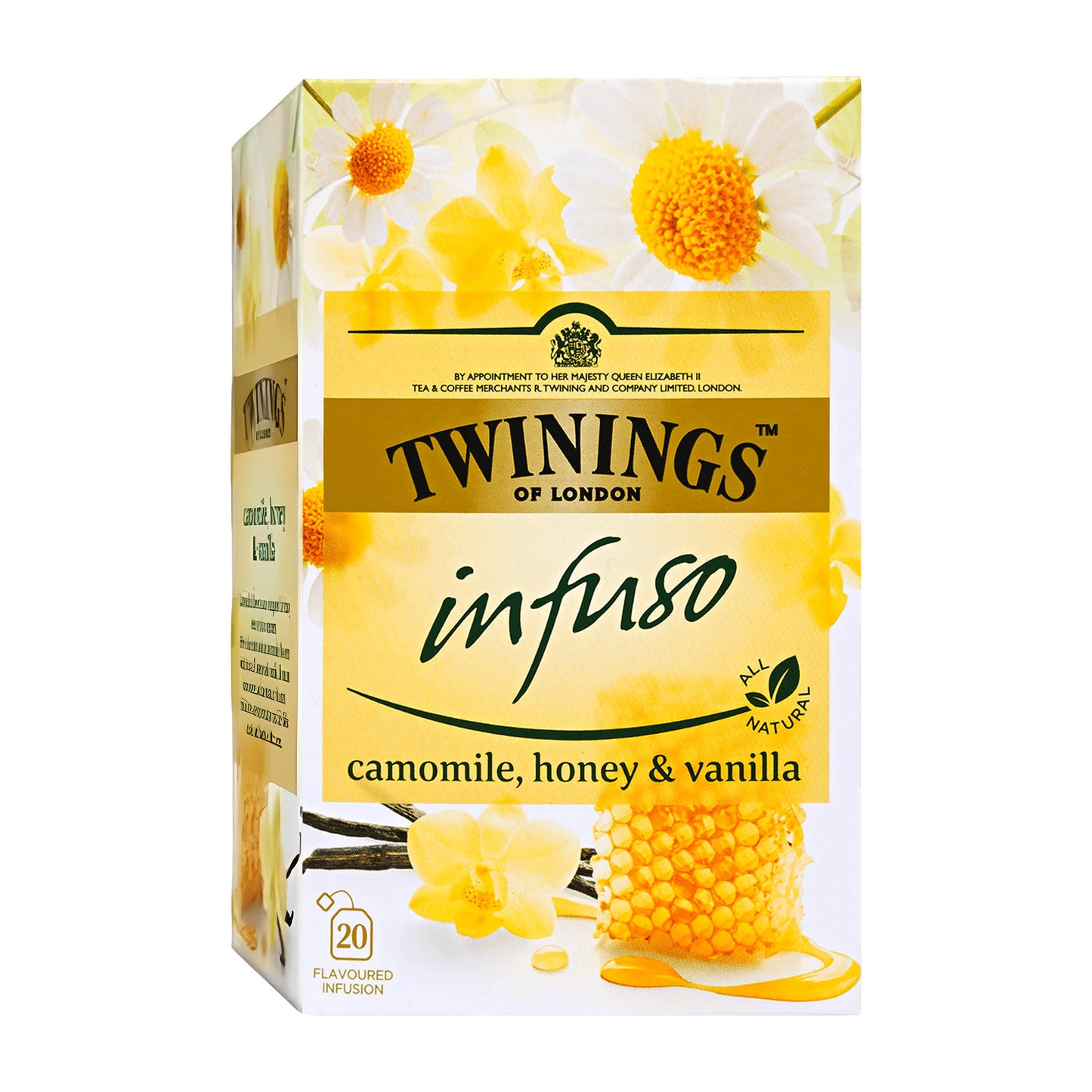 Twinings Infuso Kräutertee mit Kamille, Honig und Vanille, 20 Stück