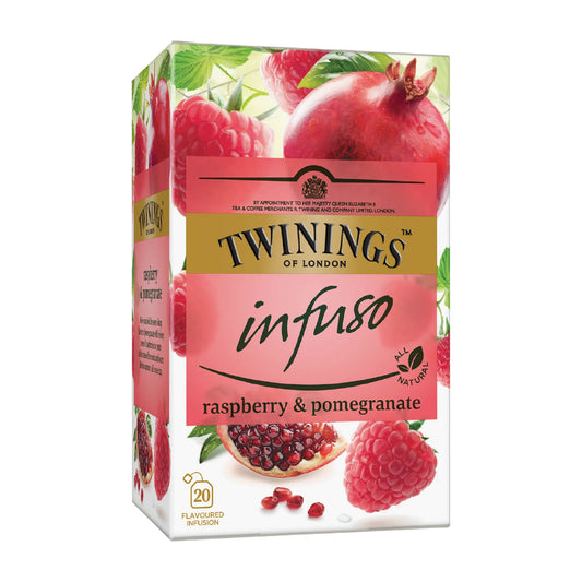 Twinings Infuso raspberry & pomegranate fruit tea, 20 Count